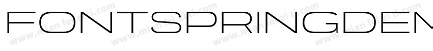 FONTSPRINGDEMO OrganettoExpUltraBol字体转换